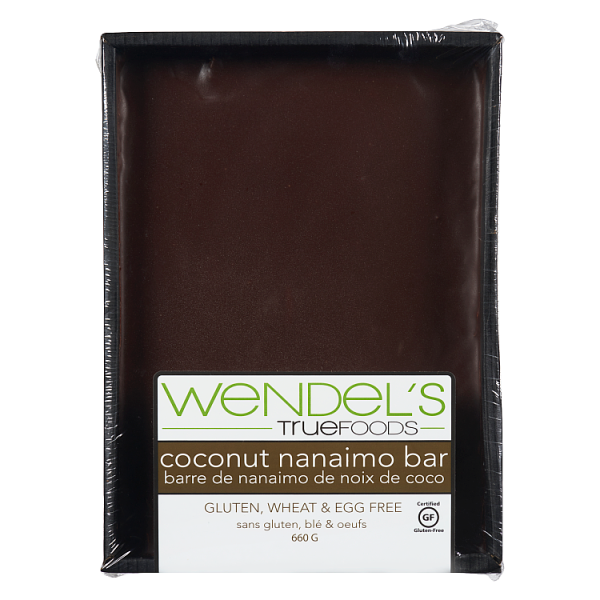 gluten free coconut nanaimo bar 6 inch by 8 inch