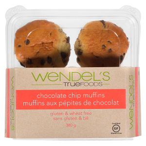 gluten free chocolate chip muffin 4 pack